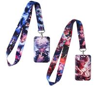 GTOTd Japan Anime Lanyard (2 Pack) with ID Badge Holder