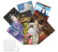GTOTd Spirited Anime Away Wall Poster 8-Pack 11.5" x 16.5",Cartoon Movie Merch Party Unframed Version HD Printing Poster for Living Room Bedroom Club Wall Art Decor