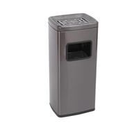 GTOULHH Disposal Bins Floor Standing Garbage Bin Commercial Outdoor Garbage Bin Standing Ash Tray Workplace Waste(Black)
