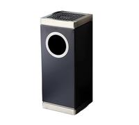 GTOULHH Disposal Bins Outdoor Dustbins Vertical Lobby Dustbins Trash Can Lockable Floor Stand Ashtray Workplace Waste(Black)