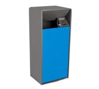 GTOULHH Disposal Bins Outdoor Trash Can With Ashtray Trash Bins Commercial Stainless Steel Garbage Can For Hotel Waste Bin Workplace Waste(Blue)
