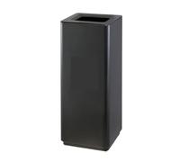 GTOULHH Disposal Bins Outdoor Waste Recycle Bin Large-capacity Thickened Trash Can 48L Square Trash Can Outdoor Commercial Workplace Waste(Black)