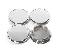 GTOWNWORKS Open End Plus Plug Center Caps for Trailer RV Replacement Lube Cap, Chrome, 4PCS