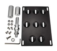 GTP Front Bumper Tow Hook License Plate Mounting Bracket Holder Relocator Compatible with Nissan 370Z Z34 GTR R35 Sentra Juke, G37 2dr Coupe / Q60 / Q50 (fit Without Front Parking Sensor ONLY)