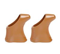 gtpartes Brake Lever Covers Compatible with Campagnolo Nuovo Super Record Shield Road Bike Shifter Lever Hoods for Sports Outdoors Vintage Brake Levers Hood Replacement Rubber Brown 2PCS