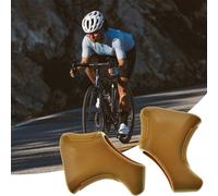 gtpartes Brake Lever Covers Compatible with Campagnolo Nuovo Super Record Shield Road Bike Shifter Lever Hoods for Sports Outdoors Vintage Brake Levers Hood Replacement Rubber Brown 2PCS