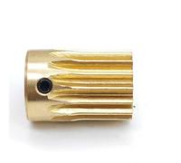 GTPBAO 0.5M 26T Copper Cylindrical Gear 0.5 Module 26 Teeth Half Teeth Transmission Straight Gear Cylindrical Motor Pinion shaft hardware(8MM BORE)