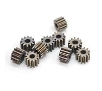 GTPBAO 10pcs 0.5 Module 11 Teeth Iron Spur Gear 2mm 2.3mm Tight Fit Motor Shaft 6.5x5mm 0.5M 11T Straight Teeth Cylindrical Gear shaft hardware(2.28mm bore)