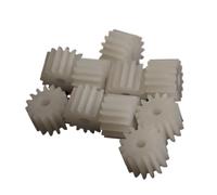 GTPBAO 10pcs 0.5 Module 13 Teeth Plastic Gear 3mm Tight Fit Shaft Motor Gear 0.5M 13T 7.5mm Diameter 5mm Thickness 132A Pinion shaft hardware