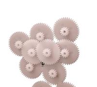 GTPBAO 10pcs 0.5 Module 20T 12T 20122A Plastic Pinion 0.5M 20 Teeth 12 Teeth Double Layer Gear 2mm Tight Fit DIY Toy Spur Gear shaft hardware