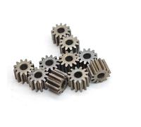 GTPBAO 10pcs 0.5 Module Small Straight Teeth Gear 1.98mm Bore Flat Spur Gear 2mm Shaft 0.5M Powder Metallurgy Iron Based shaft hardware(16t 5mm thick)