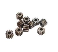 GTPBAO 10pcs 2mm Tight Fit Motor Shaft Pinion 0.5 Module 9 Teeth Iron Gear 5.5mm OD 0.5M 9T Straight Teeth Spur Gear shaft hardware(4.5mm thick 1.98mm bore)