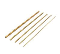 GTPBAO 10pcs 300mm Long Brass Tubes 0.45mm Diameter Thin Wall Pipes for Precision Cutting and DIY Project Straight(OD2MM)