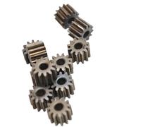 GTPBAO 10pcs 5.2x2.5mm Flat Spur Gear 0.4 Module 11 Teeth Iron Based Straight Teeth Gear 2mm Tight Fit Motor Shaft Pinion shaft hardware