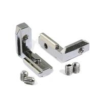 GTPBAO 10pcs 90 Degree Angle Bracket for European Standard Profiles Hidden Corner Brackets T Type Slot Interior Joint Profile Accessories(40 Series M6)