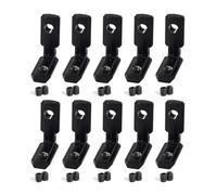 GTPBAO 10pcs Aluminum Profile Slot Corner Bracket Right Angle L Shaped Inside Connectors 90 Degree Hidden Joint Brackets Profile Accessories(Black,for 10 Series)