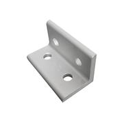 GTPBAO 10pcs L Shaped Bracket for 2040 3060 4080 Aluminum Profiles 4 Holes 90 Degree Inside Joint Connector Corner Support Profile Accessories(Silver,2040)