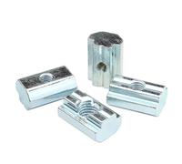 GTPBAO 10pcs T Type Sliding Nut M3 M4 M5 M6 M8 M10 T Track Block Square Hammer Nut for 2020 3030 4040 4545 Aluminum Profile Profile Accessories(40 series M5)
