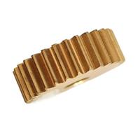 GTPBAO 1pc 0.5 Module 110 Teeth Cylindrical Gear 56mm Diameter 5mm Thick Brass Spur Gear 0.5M 110T Straight Teeth Flat Pinion shaft hardware(15mm bore)