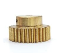 GTPBAO 1pc 0.5 Module 75T Cylindrical Spur Gear 3mm 3.17mm 6mm 10mm 12mm 12.7mm Bore Cylindrical Pinion 0.5M 75T Spur Gear with Step shaft hardware(9mm BORE)