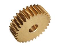 GTPBAO 1pc 0.5M 21T Brass Cylindrical Gear 0.5 Module 21 Teeth Straight Teeth Flat Pinion 3mm 3.17mm 4mm 5mm 6mm Tight Fit Spur Gear shaft hardware(3.17mm bore)
