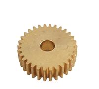 GTPBAO 1pc 0.5M 29T Brass Gear Wheel 15.5mm Diameter 5mm Thickness Straight Teeth Spur Gear 0.5 Module 29 Teeth Cylindrical Pinion shaft hardware(3.17mm bore)