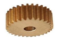GTPBAO 1pc 0.5M 68T Straight Teeth Flat Spur Gear 35mm Diameter 5mm Thick Brass Cylindrical Gear 0.5 Module 68 Teeth Copper Pinion shaft hardware(4mm bore)
