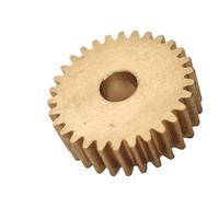GTPBAO 1pc Copper Flat Spur Gear 24x5mm 0.5 Module 46 Teeth Cylindrical Spur Gear 0.5M 46T Straight Teeth Driver Motor Pinion shaft hardware(6mm bore)