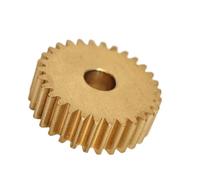 GTPBAO 1pcs 0.5 Module 50 Teeth Flat Spur Gear 26mm Diameter 5mm Thickness Copper Cylindrical Gear 0.5M 50T Motor Shaft Pinion shaft hardware(8mm bore)
