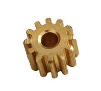 GTPBAO 1pcs 0.5M Straight Flat Pinion 0.5 Module 12 Teeth 13 Teeth Brass Spur Gear 2mm 3mm Loose Tight Fit Motor Gear shaft hardware(12T 3.16mm hole)