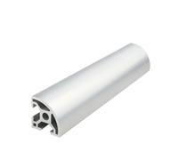 GTPBAO 3030R Aluminum Profile Corner European Standard 30x30mm 1/4 Arc Rail Frame for Counter Edge Display Cabinet Flower Rack Extruded rail(Silver,500mm long)