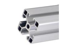 GTPBAO 4040 Anodized Aluminum Profile T Type Slot 40x40mm Linear Square Tube European Standard Silver Extrusion Rail Frame Extruded rail(450mm long)