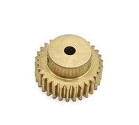 GTPBAO 50 Teeth Copper Spur Gear 0.7 Module Straight Teeth Mechanical Pinion 0.7M 50T Cylindrical Gear Transmission shaft hardware(3.17mm bore)