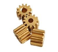 GTPBAO 5pcs 0.5 Module 14 Teeth Copper Gear 3.17mm Inner Hole Motor Pinion 7.95mm Diameter 5mm Thickness Flat Cylindrical Gear shaft hardware