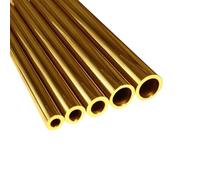 GTPBAO 5pcs Brass Round Tube 500mm Length Brass Pipe OD 1mm 2mm8mm 9mm 10mm 20mm ID 0.6mm 18mm Hand Tool Part Straight(1x0.6mm)
