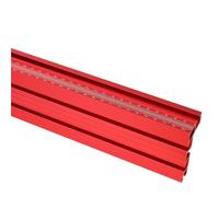 GTPBAO Aluminum Profile Router Fence with Marking Scale 75mm Width Red Anodized Finish Rail for T Track Table Saw Fences Profile Accessories(800mm Length)