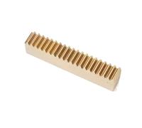 GTPBAO Brass Gear Rack 4mm 5mm Width 0.5 Module Straight Teeth Pinion Drive Guide 8mm 10mm Height Spur Gear DIY Slide Rail shaft hardware(4x10x200mm)