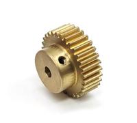 GTPBAO Copper 67 Teeth 0.7 Module Spur Gear with Step 48.3mm Diameter 5mm Teeth Thick 0.7M 67T Straight Cylindrical Pinion shaft hardware(14mm bore)