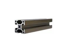 GTPBAO European Standard 3030 Aluminum Profile Colored 30x30mm Square Tube Linear Rail for DIY Furniture Frame Display Shelves Extruded rail(Brown,350mm 13.78")