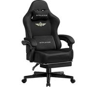 GTPLAYER Gaming Chair GT829 with Footrest Black