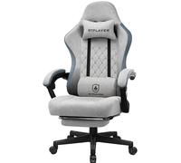 GTPLAYER Gaming Chair LR002 with Footrest Grey