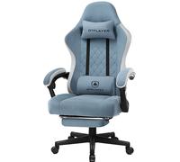 GTPLAYER Gaming Chair LR002 with Footrest Light Blue