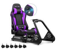 GTPLAYER Racing Simulator Cockpit with Seat, Sim Racing Cockpit Multi-function Adjustable Gaming Wheel Stand for G25 G27 G29 G920 G923 T300 PS5 PS4 Xbox, Without Wheel, Shifter & Pedals