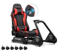 GTPLAYER Racing Simulator Cockpit with Seat, Sim Racing Cockpit Multi-function Adjustable Gaming Wheel Stand for G25 G27 G29 G920 G923 T300 PS5 PS4 Xbox, Without Wheel, Shifter & Pedals