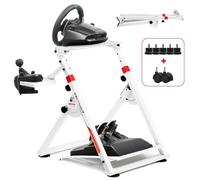 GTPLAYER Steering Wheel Stand for G25 G27 G29 G920 Foldable Racing Wheel Stand with Adjustable Height/Angle, Driving Simulator Gaming Wheel Stand