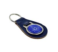 GTR-Gifts Blue Masonic Compass & Square Keyring with G XKFR018