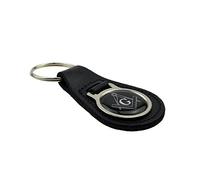 GTR-Gifts Masonic Compass and Square with G Black Bonded Leather Keyring