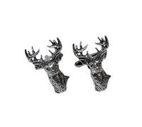 Gtr Men's Cufflinks X2TSBCA22 English Made Stags Head Pewter Cufflinks In Leatherette Box