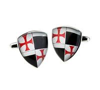 GTR Multiple Knights Templar Cross Shield Cufflinks Presented in a Cufflink Box