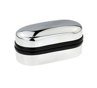 GTR-Prestige Giftware Chrome Metal Cufflink Box 7.5 x 3 x 3cm